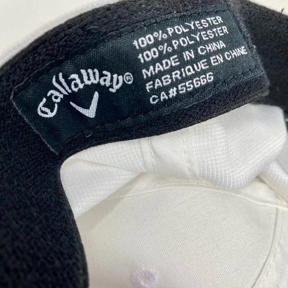 Mens Callaway White Mesh Golf Hat - Picture 5 of 6